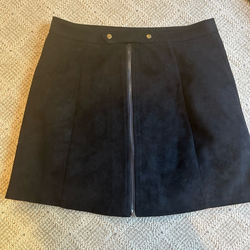 Bishop + Young suede mini skirt